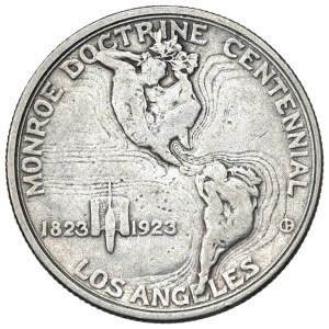 Pièces étrangères - États-Unis : demi-dollar de 1923 S - KM 153 AG (12,42 g)...