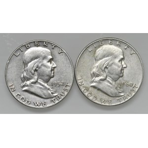 Foreign Coins - U.S. Half Dollar 1952 and 1960 - AG Set of two...