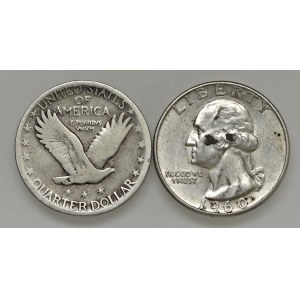 Foreign Coins - 1924 U.S. Quarter Dollar - KM 145 AG (6.01 g) In...