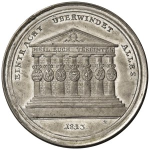 Napoleonic medals - MEDAGLIE ETA’ NAPOLEONICA Medaglia 1813 scatola co...