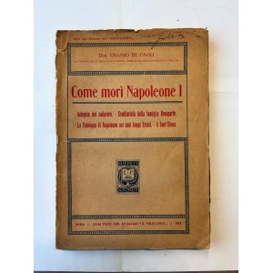 Napoleonské medaily – E. De Paoli, Ako zomrel Napoleon I. Pitva tela...