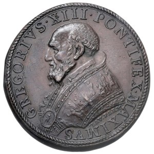 Papal and Religious Medals - Gregory XIII (1572–1585) Medal from 1582 Commemorating the...