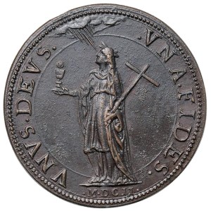 Medale papieskie i religijne – Klemens VIII (1592–1605) Medal z 1602 r., rok XIII La...