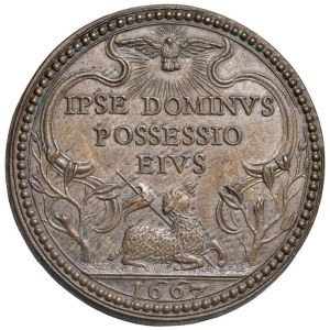 Papal and Religious Medals - CLEMENT IX (1677–1669) Medal, 1667 A. I. For the ...
