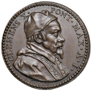 Papal and Religious Medals - Clement X (1670–1676) Medal, 1670 A. I. For the P...