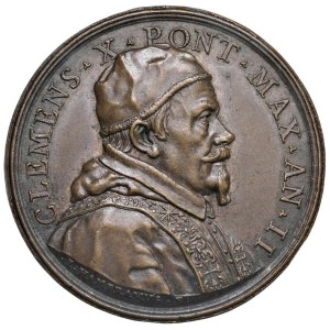 Papal and Religious Medals - Clement X (1670–1676) Medal 1671 A. II Canoniz...
