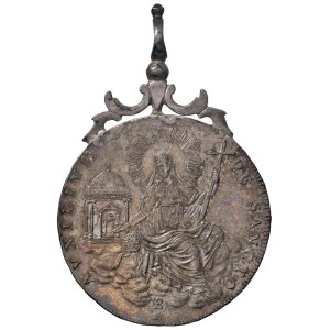 Papal and Religious Medals - Sede Vacante 1829 Auxilium De Sancto, with a sticker...