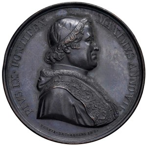 Papal and Religious Medals - Pius IX (1846–1878) Medal, 1853, Year VII: Visit to ...