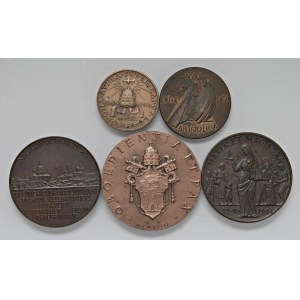 Papal and Religious Medals - John XXIII (1958–1963) Set of 5 medals Ann...