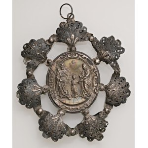Papal and Religious medals - Filigrana in Argento con Medaglia Religiosa della ...