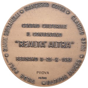 Cities Medals - BERGAMO. 1983 Medal Raltà Cultural and Art Center...