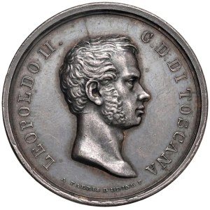 Medaile měst – FLORENCIE. Leopold II. (1824–1859) Medaile z roku 1836 Pon...