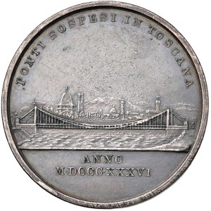Medaile měst – FLORENCIE. Leopold II. (1824–1859) Medaile z roku 1836 Pon...