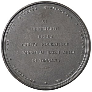 Médailles des villes - FOLLONICA. Grand-Duché de Toscane, médaille de 1841, à...