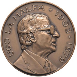 Medaile měst – FORLI'. Ugo La Malfa (1903–1979) Medaile z roku 1979 A r...