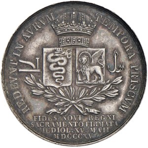 City Medals - MILAN. Francis I of Austria, King of Lombardy-Venetia...