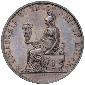 Cities Medals - MILAN. 1890 Medal, Award of the Academy of Bel...