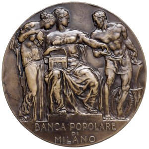 Cities Medals - MILAN. 1925 Medal Commemorating the Sixtieth Anniversary...