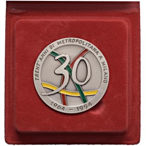 Médailles des villes - MILAN. Médaille de 1994 pour les trente ans de service de...