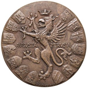 Cities Medals - PERUGIA. 1907 Augusta Perugia Medal: Madonna with...