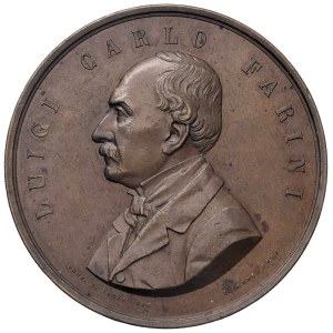Médailles des villes - RAVENNE. Luigi Carlo Farini, médaille de 1878, pour services rendus...