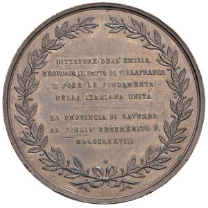Médailles des villes - RAVENNE. Luigi Carlo Farini, médaille de 1878, pour services rendus...