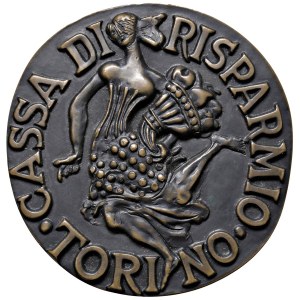 Medaily miest – TURÍN. Medaila z roku 1977 pri príležitosti stého výročia založenia Cass...