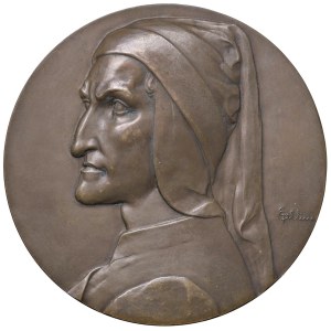 Character Medals - Dante Alighieri (1265–1321) 1921 Medal, Romagna ...