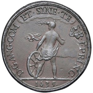 Medailky s postavami – Paolo Giordano II. Orsini, medaile z roku 1635, cín a měď...