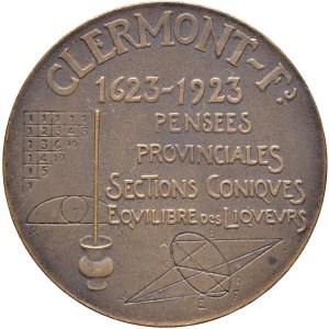 Character Medals - Blaise Pascal - 1923 Medal - Opus: ? AE (21.4 g...