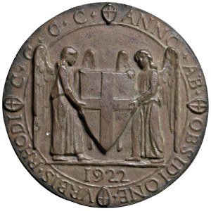 Kingdom of Italy medals - Regno d'Italia. Medaglia 1922 Ricordo del IV° Cent...