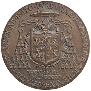 Medaile Italského království – Regno d'Italia. Medaile z roku 1936, kardinál Gaetano Bi...