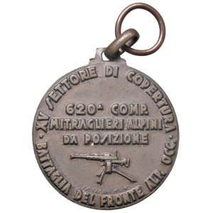 Medale Królestwa Włoch – Bitwa na froncie alpejskim. Medal bez daty (...