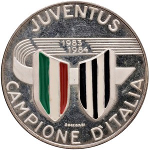 Football Memorabilia Medals - Juventus 1983-1984 Italian Champion Medal - AG...