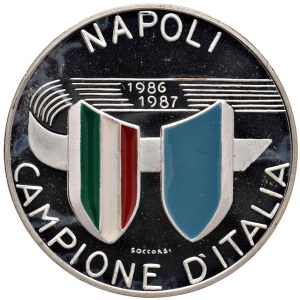 Football Memorabilia Medals - Napoli 1986-1987 Italian Champion Medal - AG (...