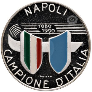 Football Memorabilia Medals - Napoli 1989-1990 Italian Championship Medal - AG (...