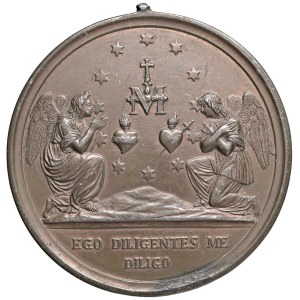 Verschiedene Medaillen – UNBEFLECKTE EMPFÄNGNIS. Medaille ohne Datumsangabe (um 1900 ...