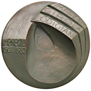 Medaile Angela Grilliho – Angelo Grilli (1932–2015) Medaile z roku 1980, Impregilo ...
