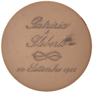 Medaillen von Angelo Grilli – Angelo Grilli (1932–2015) Medaille von 1985 „Hochzeit“...
