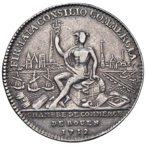 Foreign Medals - FRANCE-ROUEN. 1712 Louis the Great token for the ...