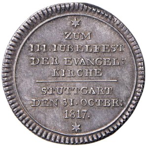Foreign Medals - GERMANY. 1817 Medal: 3rd Centennial of the Reform...