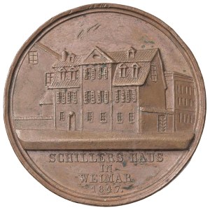 Zahraniční medaile – NĚMECKO. Medaile z roku 1847 na památku rodu Sc...