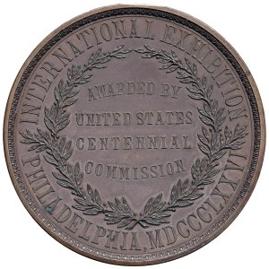 Foreign Medals - USA. Medal from the 1876 International Exhibition in Philadelphia...