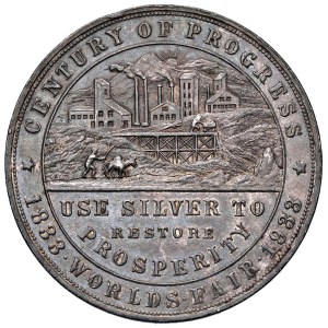 Médailles étrangères - États-Unis-COLORADO. Médaille de 1933 pour le centenaire de la...