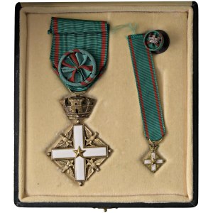 Italian and Foreign Honors - REPUBBLICA (since 1946) 3-piece set: Cross, Mi...