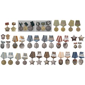 USSR Orders and Decorations - ONOREFICENZE-DECORAZIONI - Lotto di 20 Medaglie-Di...
