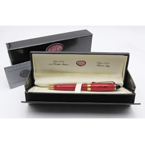 Collectible Pens - AURORA - Ballpoint Pen - Red resin barrel with...