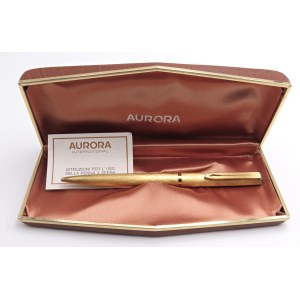 Collectible Pens - AURORA - Ballpoint Pen - Gold-plated barrel. Og...