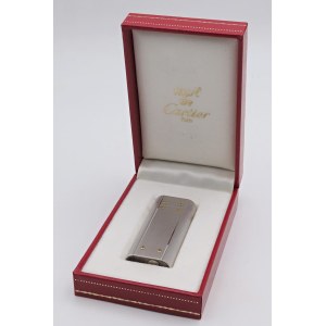 Lighters - CARTIER - Accendino - Corpo argentato con finiture...