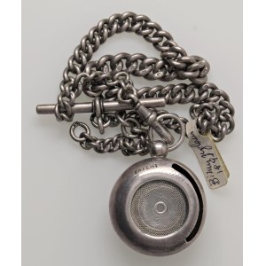 Objects - Silver-plated coin purse with a chain. See photos...